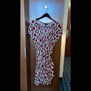 Patterned Wrap Dress